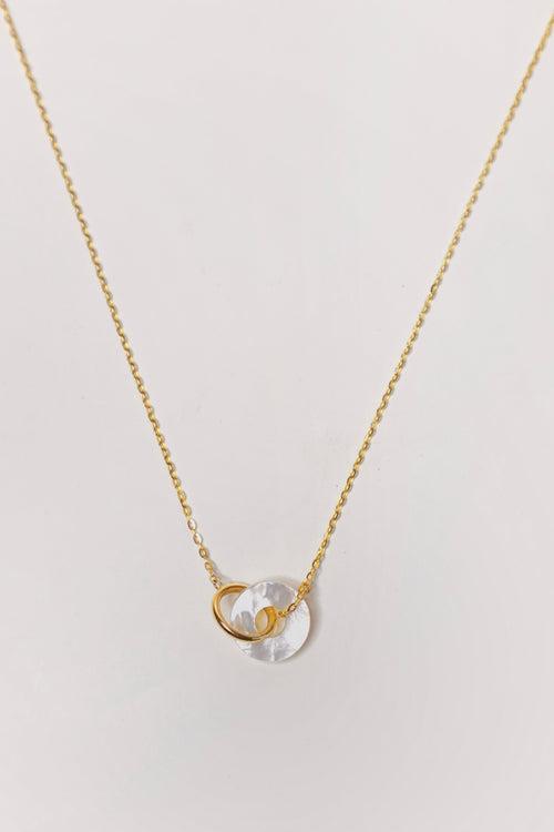 Mother Of Pearl Interlinked Necklace