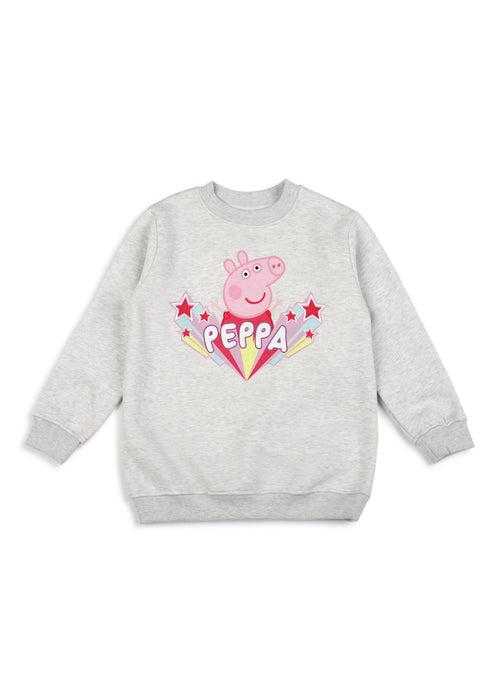 Peppa Pig Star Warm Fleece Kids Grey Sweatshirt