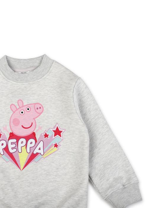 Peppa Pig Star Warm Fleece Kids Grey Sweatshirt