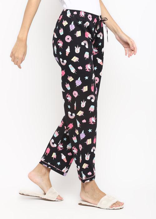 Black Unicorn Women's Pyjama Bottoms