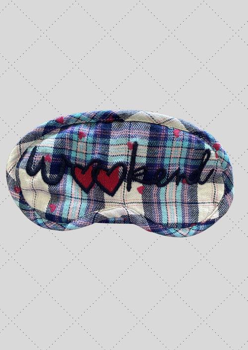 Eye mask "Weekend" embroidery