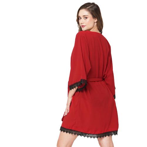 Red Lace Robe