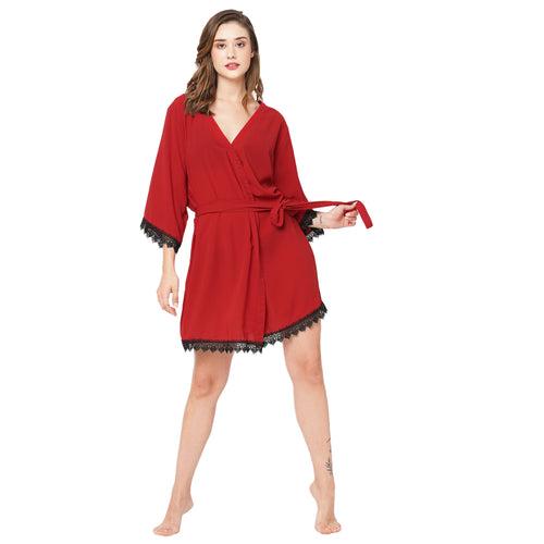 Red Lace Robe