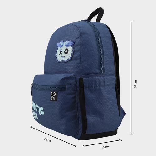 Arctic Fox Puff Dark Denim School Backpack for Boys and Girls