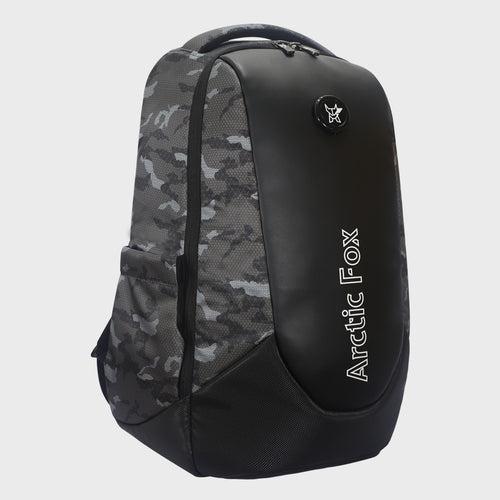 Arctic Fox New Anti-Theft Alarm Camo Black Laptop bag and Backpack