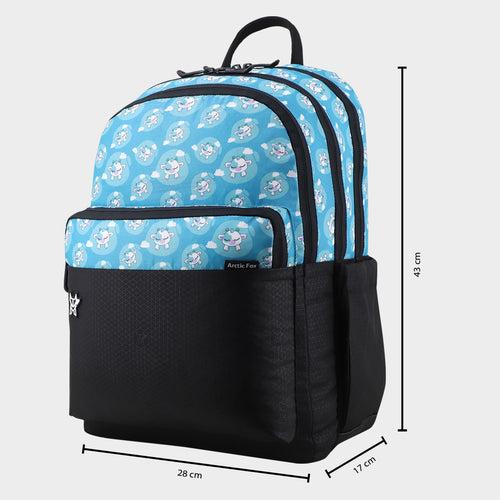 Arctic Fox Silly Calf Blue School Backpack for Boys and Girls