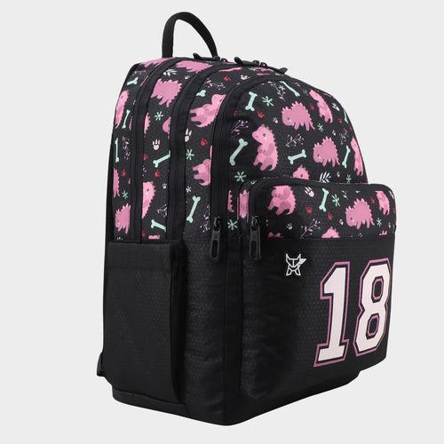 Arctic Fox Saurus Pink School Backpack for Boys and Girls