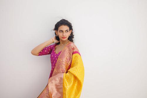 IMD - Aakruti Magenta & Yellow