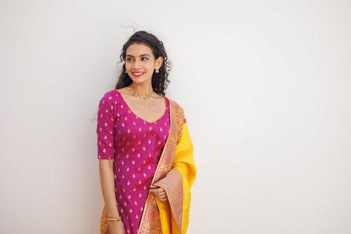 IMD - Aakruti Magenta & Yellow