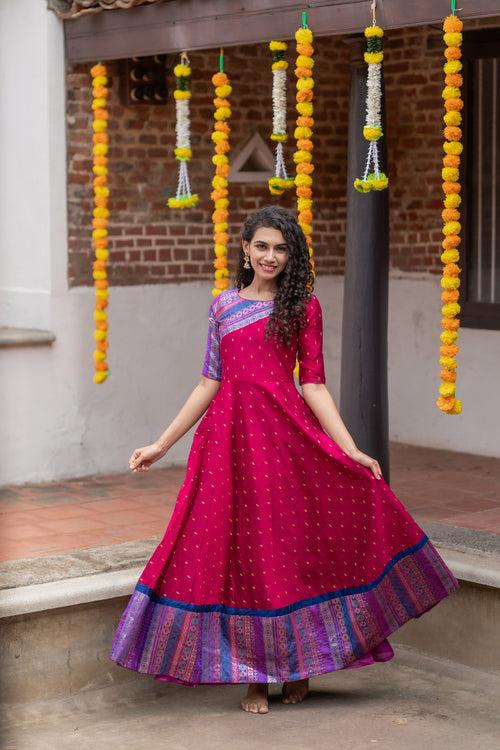 IMD - Srushti Magenta Maxi Dress