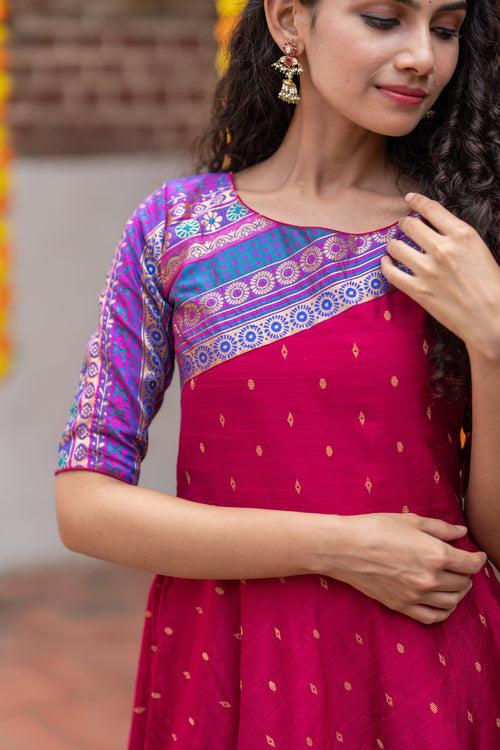 IMD - Srushti Magenta Maxi Dress