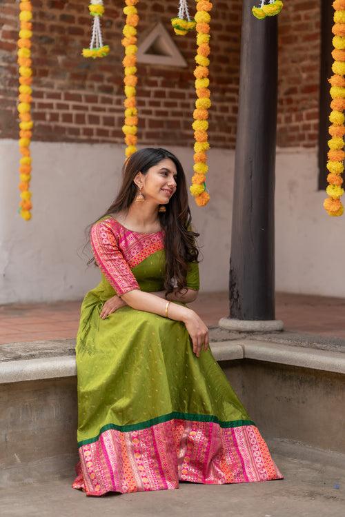 Srushti Green Maxi Dress