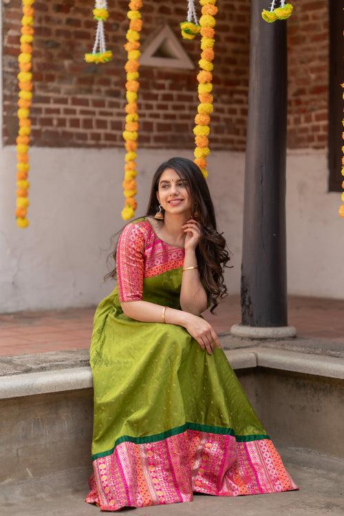 Srushti Green Maxi Dress