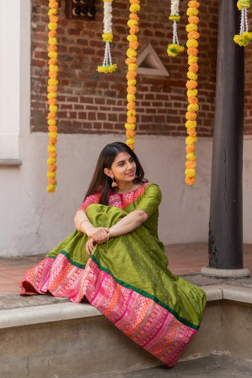 Srushti Green Maxi Dress