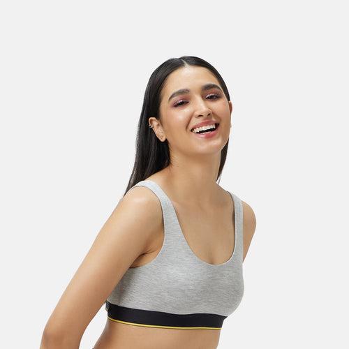 24/7 Slip On Bra - Grey Melange