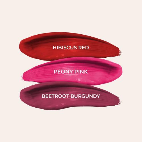 Full-Size Herb Enriched Matte Liquid Lipstick Kit - Set of 3 (6ml)