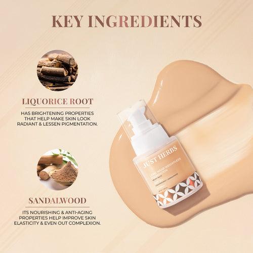 Long Wear Weightless Foundation with Liquorice Root and Sandalwood 40 ml