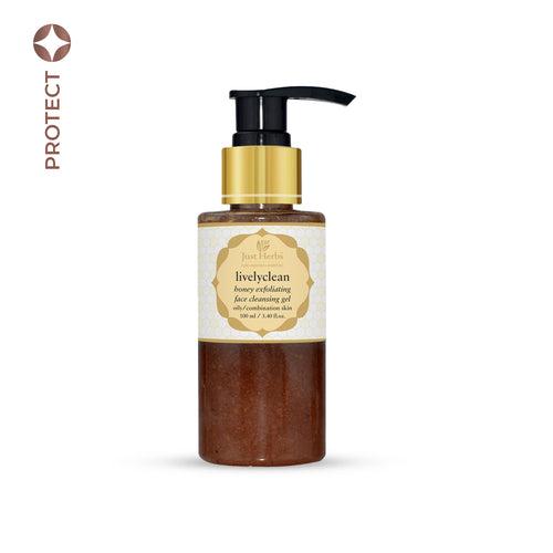 Livelyclean Honey Exfoliating Face Cleansing Gel 100 ml