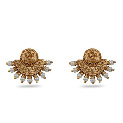 Duti Antique Coin Stud Earrings