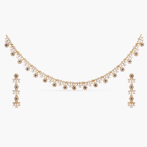 Fleur Delicate CZ Necklace Set