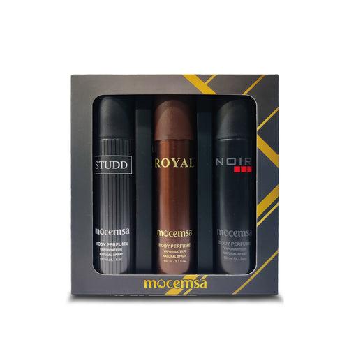 Body Perfume Gift Pack (Noir, Royal, Studd)