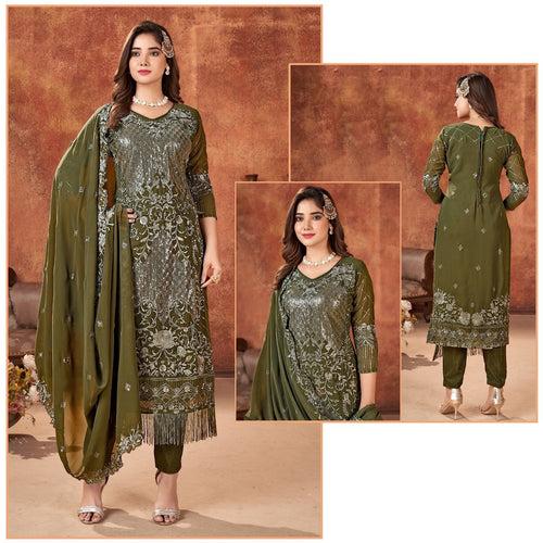 Top Designer Exclusive Semi Stitched Salwar Kameez