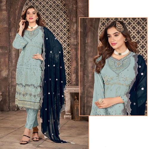 Trendy Semi Stitched Pakistani Salwar Kameez