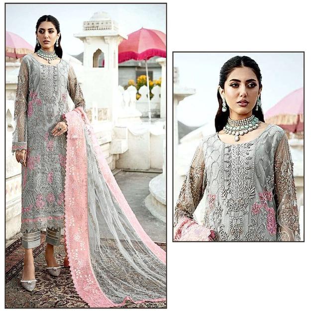 Luxury Designer Semi Stitched Exclusive Salwar Kameez