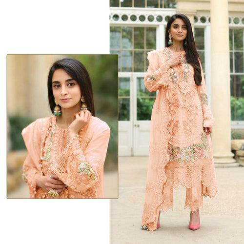 Peach Ethnic Salwar Kameez for the Modern Women