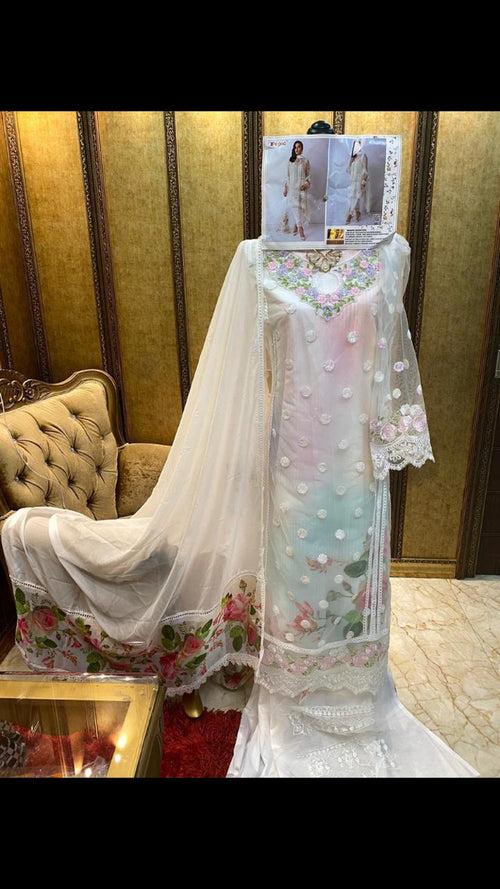 Rosemeen Pakistani Style Digital Print Designer Dress C1021