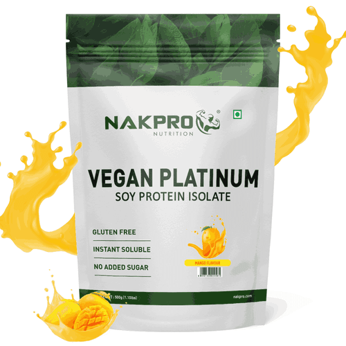 NAKPRO NUTRITION VEGAN PLATINUM SOY PROTEIN ISOLATE