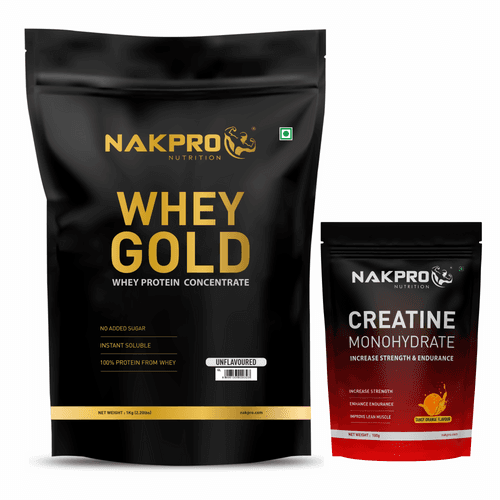 NAKPRO GOLD WHEY PROTEIN AND CREATINE COMBO