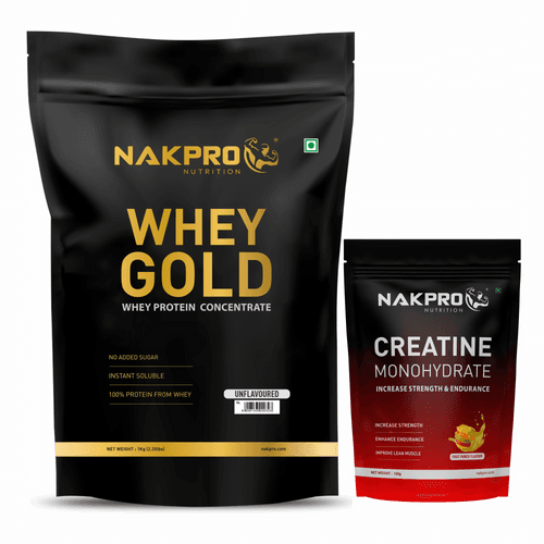 NAKPRO GOLD WHEY PROTEIN AND CREATINE COMBO