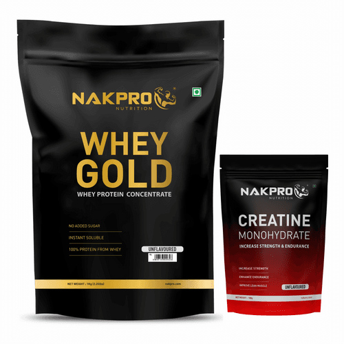 NAKPRO GOLD WHEY PROTEIN AND CREATINE COMBO