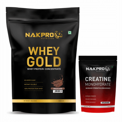 NAKPRO GOLD WHEY PROTEIN AND CREATINE COMBO