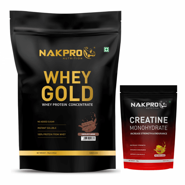 NAKPRO GOLD WHEY PROTEIN AND CREATINE COMBO