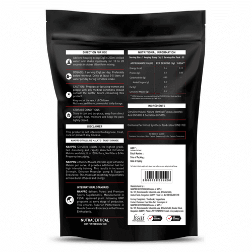 NAKPRO CITRULLINE MALATE POWDER