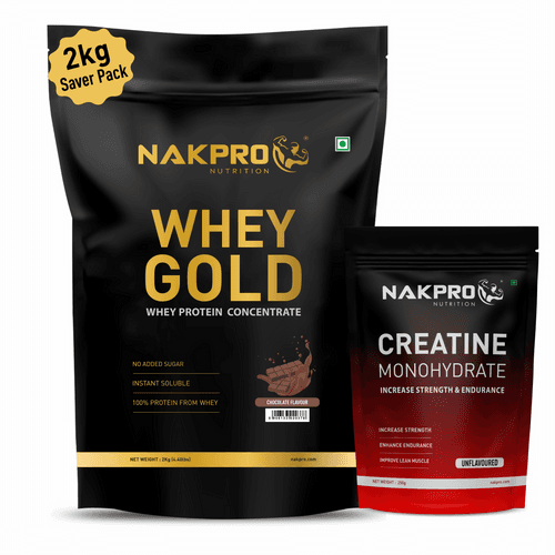 NAKPRO GOLD WHEY PROTEIN AND CREATINE COMBO