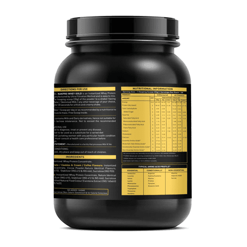 NAKPRO GOLD WHEY PROTEIN CONCENTRATE AND ISOLATE