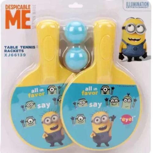 MINIONS PING PONG PLASTIC RACKET SET by MESUCA