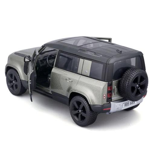 2022 Grey Land Rover Defender 1:24 Scale Die-Cast Car by Bburago