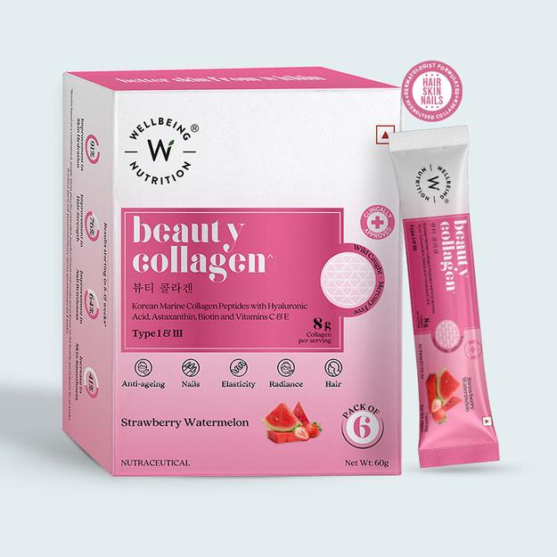 Beauty Collagen Strawberry Watermelon Flavor Sachets