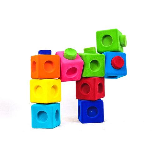 Soft 3D Building Blocks For Babies-  velvet