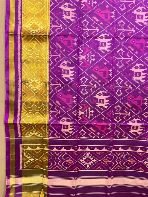 Purple Narikunj Designer Patola Dupatta