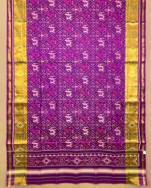 Purple Narikunj Designer Patola Dupatta