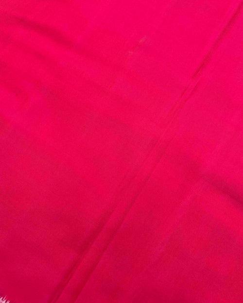 Pink Plain Patola Saree