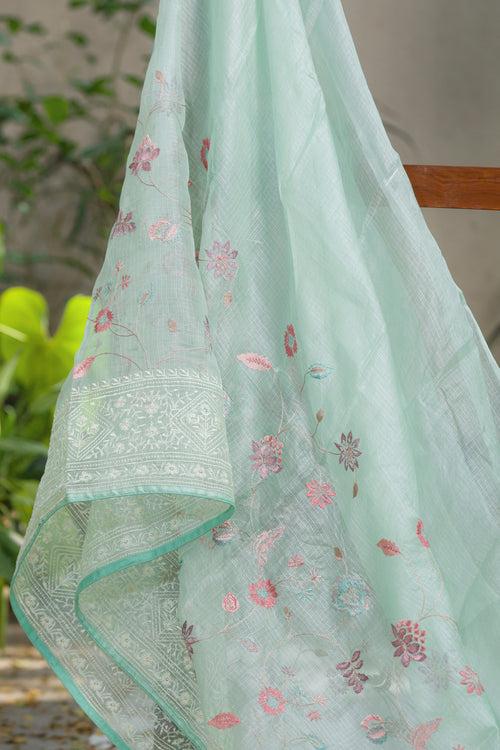 Gorgeous Green - Kota Silk Saree