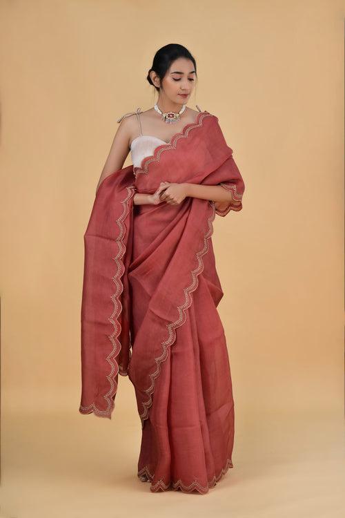 Amber - Pure Organza Silk Saree