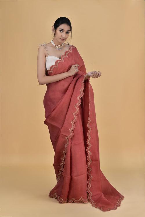 Amber - Pure Organza Silk Saree