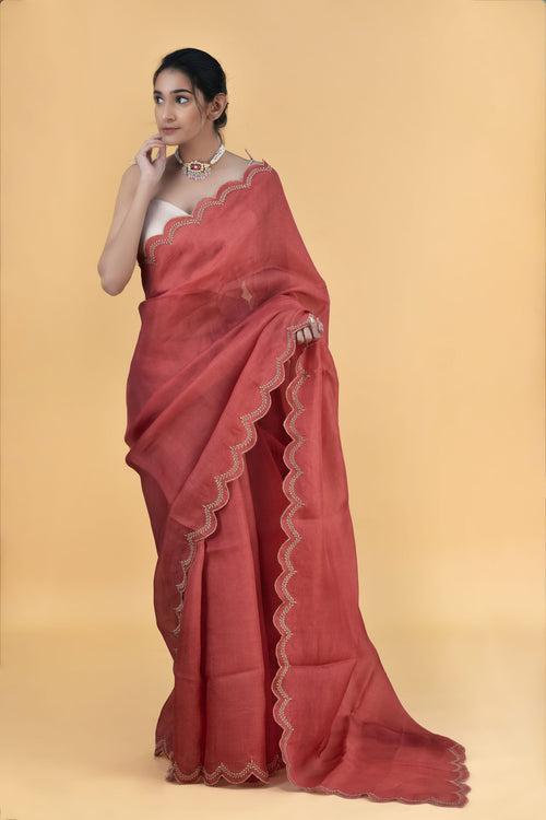 Amber - Pure Organza Silk Saree